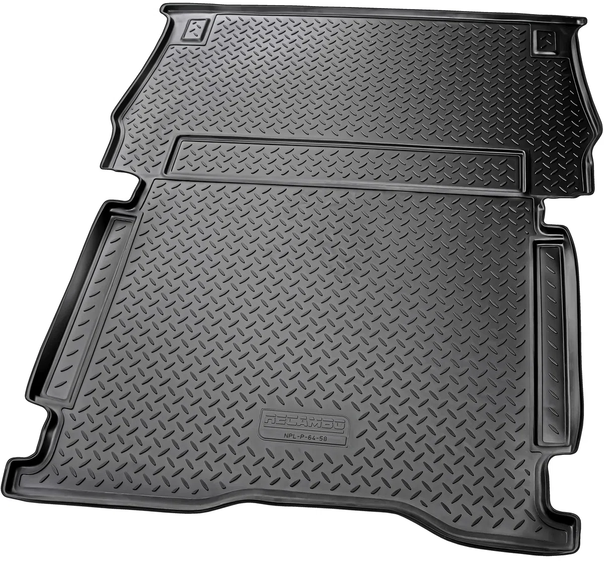Recambo Alfombrilla de goma para maletero de Berlingo II, Partner II, caja, superficie de carga, 2008 18, ajuste perfecto con borde