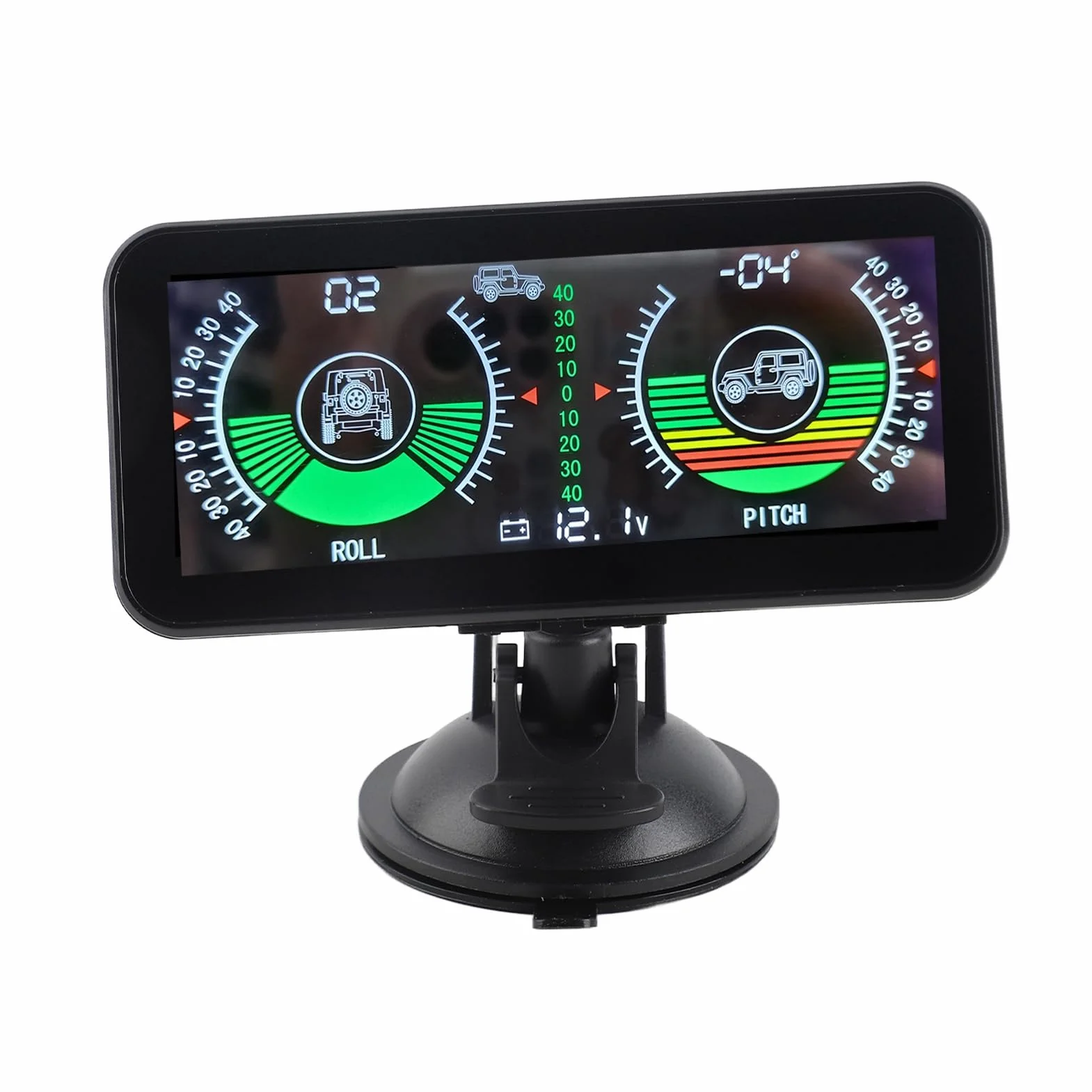 Inclinómetro de Automóvil, Medidor de Pendiente HUD Universal para Automóvil Medidor de Inclinación de Automóvil Inteligente Medidor de Pendiente de Automóvil de Alta Resolución Medidor de Pendiente D
