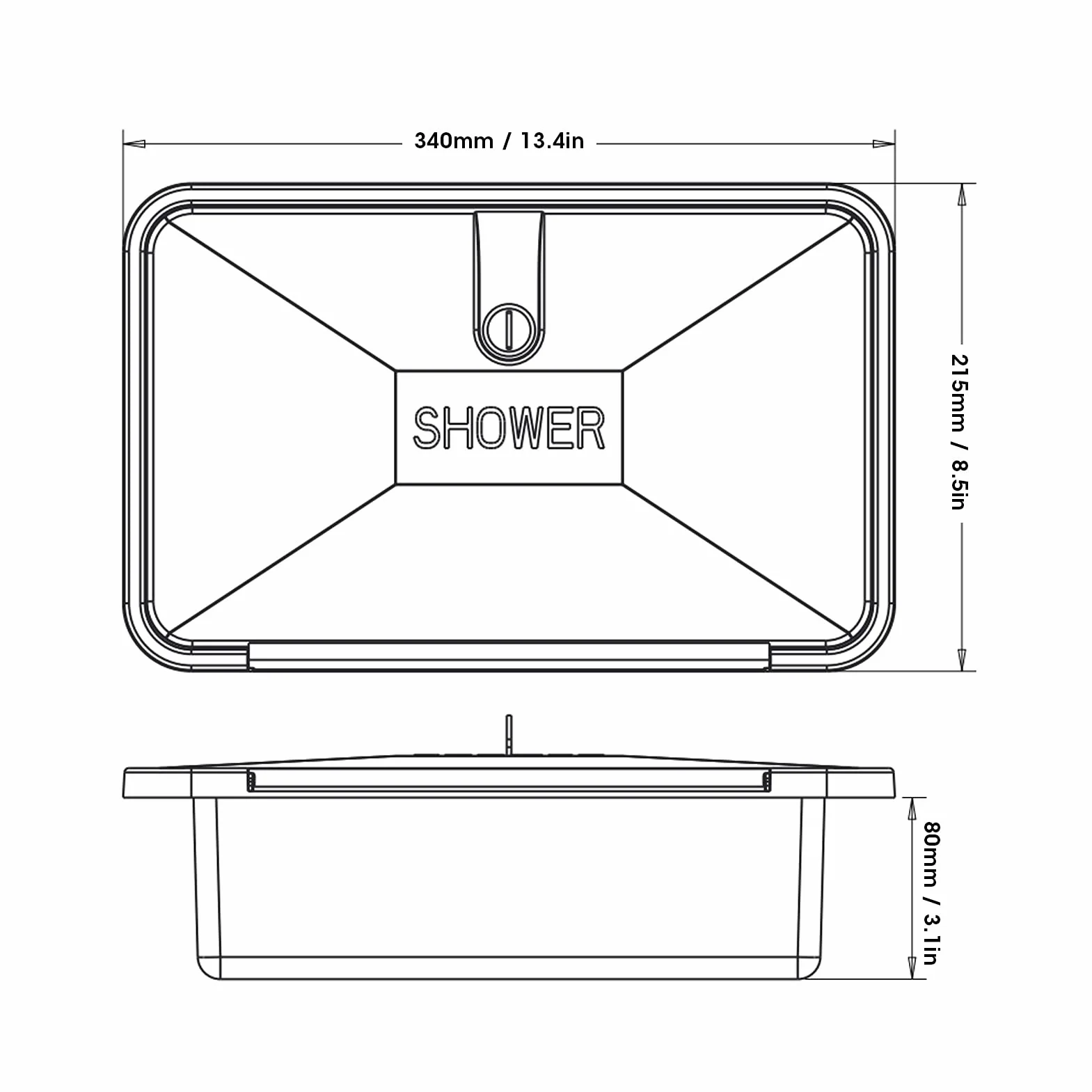 Tissting Kit de Ducha Exterior, Completo con Grifo y Manguera Reforzada de 51 Pulgadas, Cabezal con Cierre Rápido y Soporte para Caravana, Furgoneta Barco y Actividades al Aire Libre para Aventureros