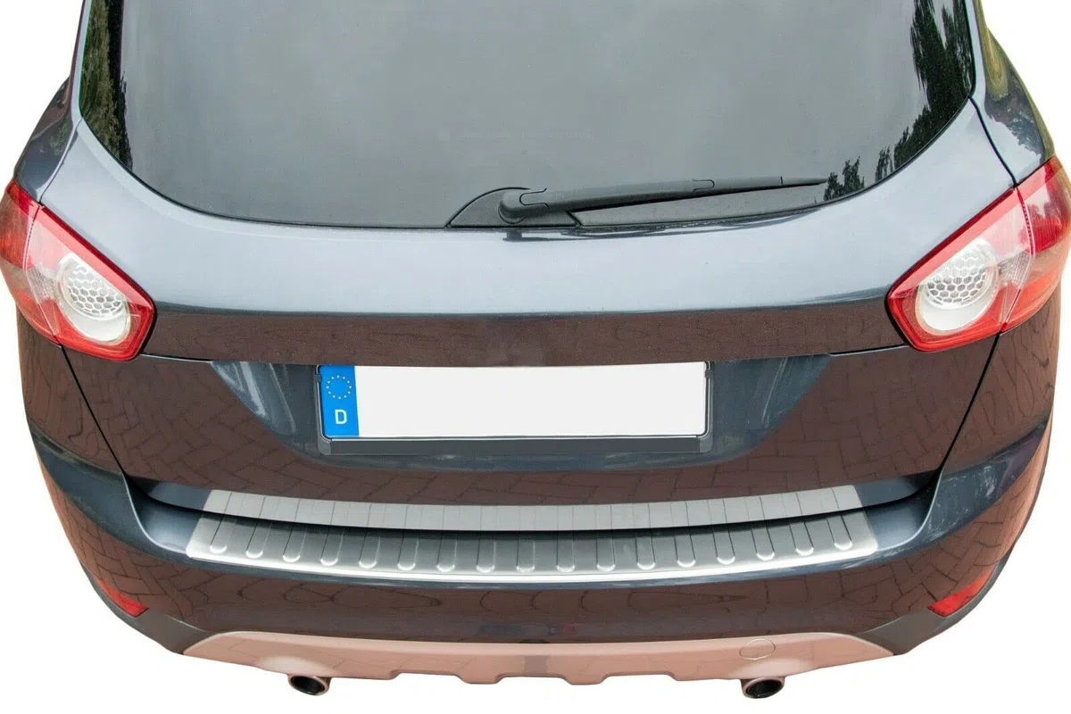 Recambo | Protector de Parachoques trasero | Compatible con Ford KUGA I | 2008-2012 | Acero Inoxidable Mate | Protección borde de carga