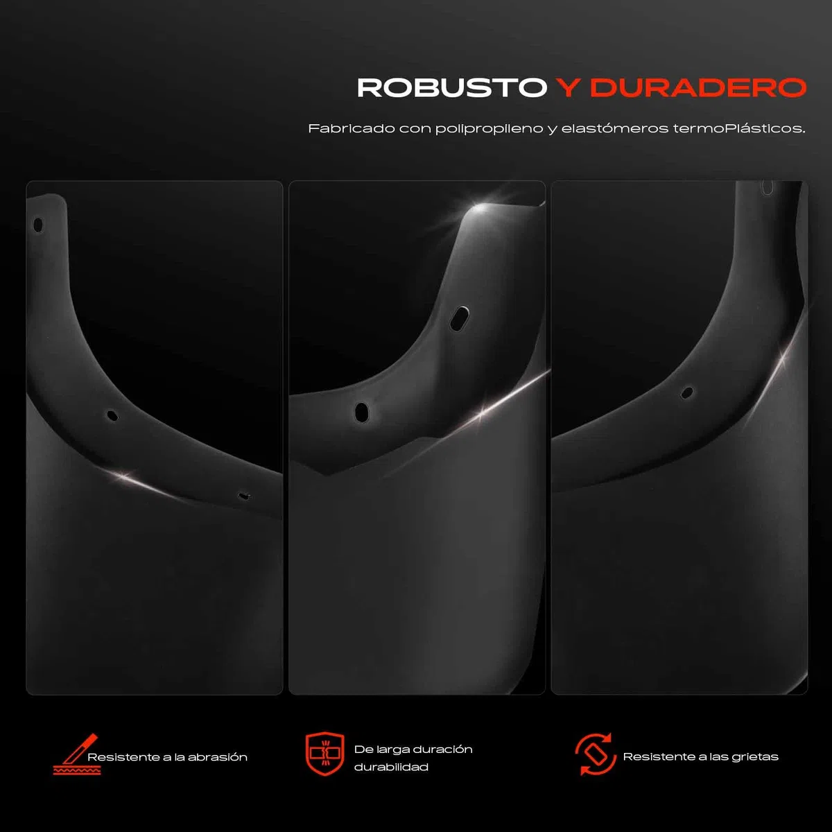 Frankberg 4x Protectores contra salpicaduras GuardaBarros Trasero izquierdo derecho Abajo Delantero Compatible con Q7 4LB Q7 4L SUV Replace# 2007-2015 Q7