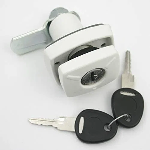 Cerradura de puerta de servicio, caja de gas, caravana, caravana, barco, color blanco