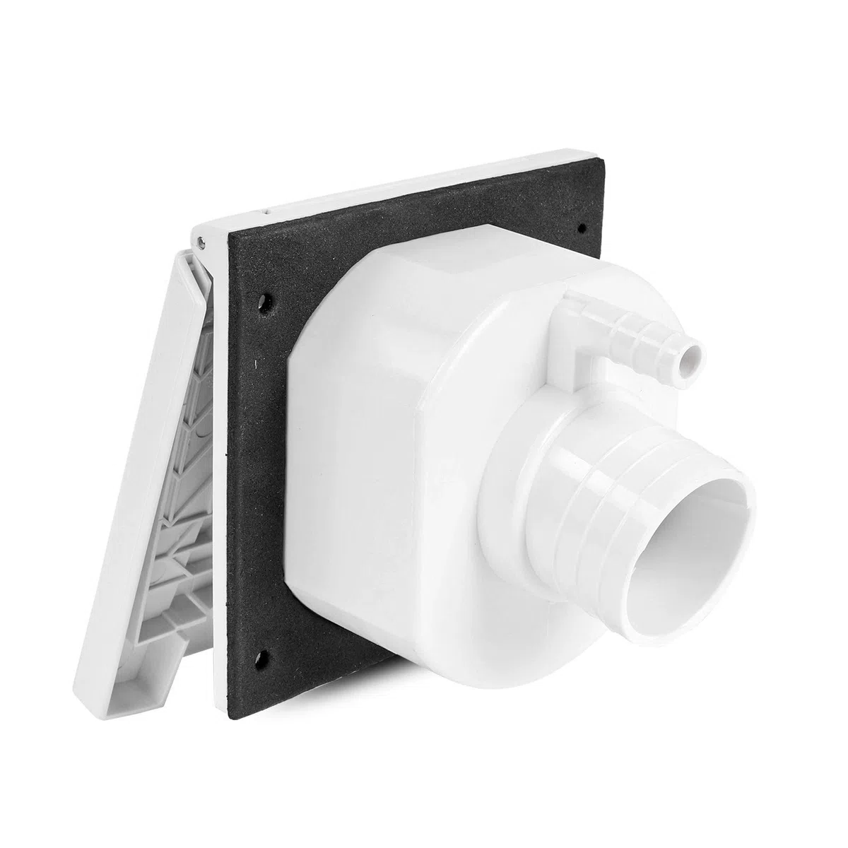 Boquilla de llenado de agua con tapa para caravana, autocaravana, tapa de depósito de agua, con cerradura, color blanco