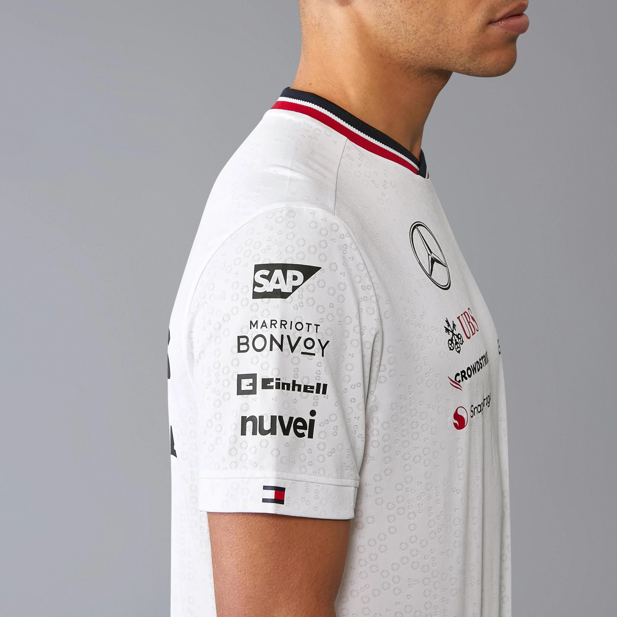 Mercedes AMG Petronas Camiseta Equipo Hombre F1 2024 - Blanco - Tamaño: L
