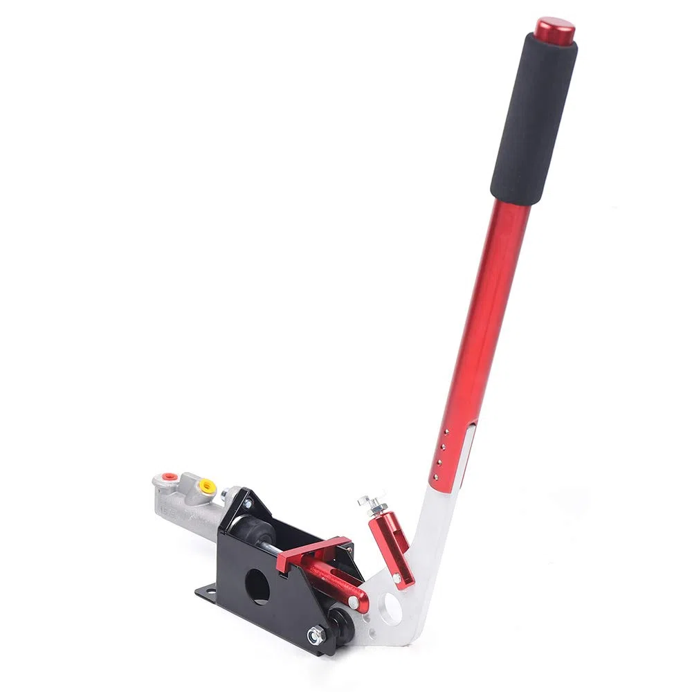Freno de mano hidráulico Fly-Off Rally Drift, freno de mano tumbado rally, deriva horizontal vertical ajustable (rojo)