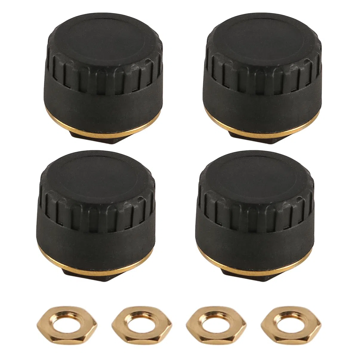 Sistema de monitoreo de presión de neumáticos con Base de Cobre Puro, Sensor de presión de neumáticos para 4 Ruedas, detección en Tiempo Real por Bluetooth.