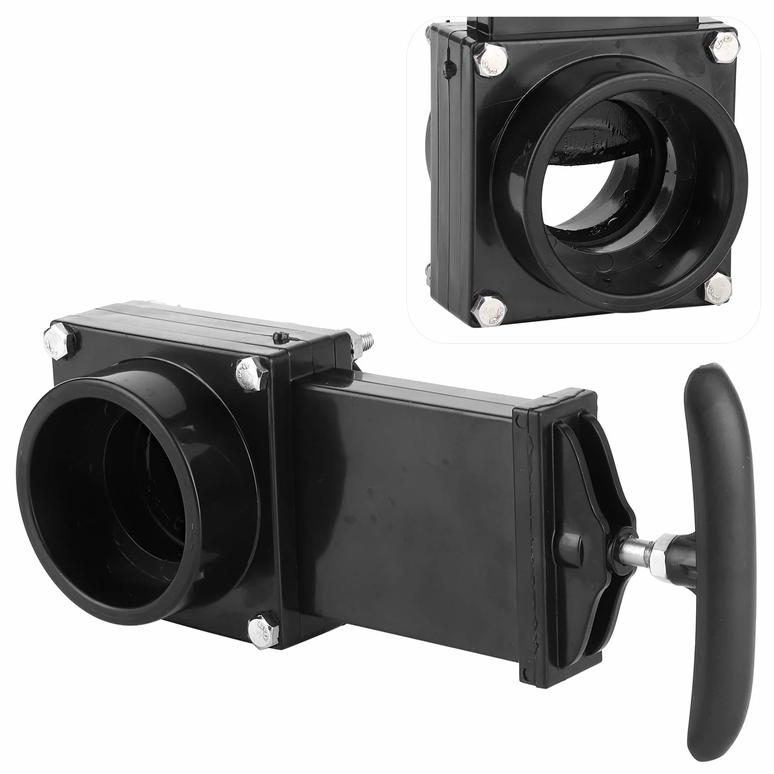 Válvula de residuos, válvula de drenaje RV de 50 mm, válvula de ABS de alcantarillado de residuos, para accesorios al aire libre para caravana
