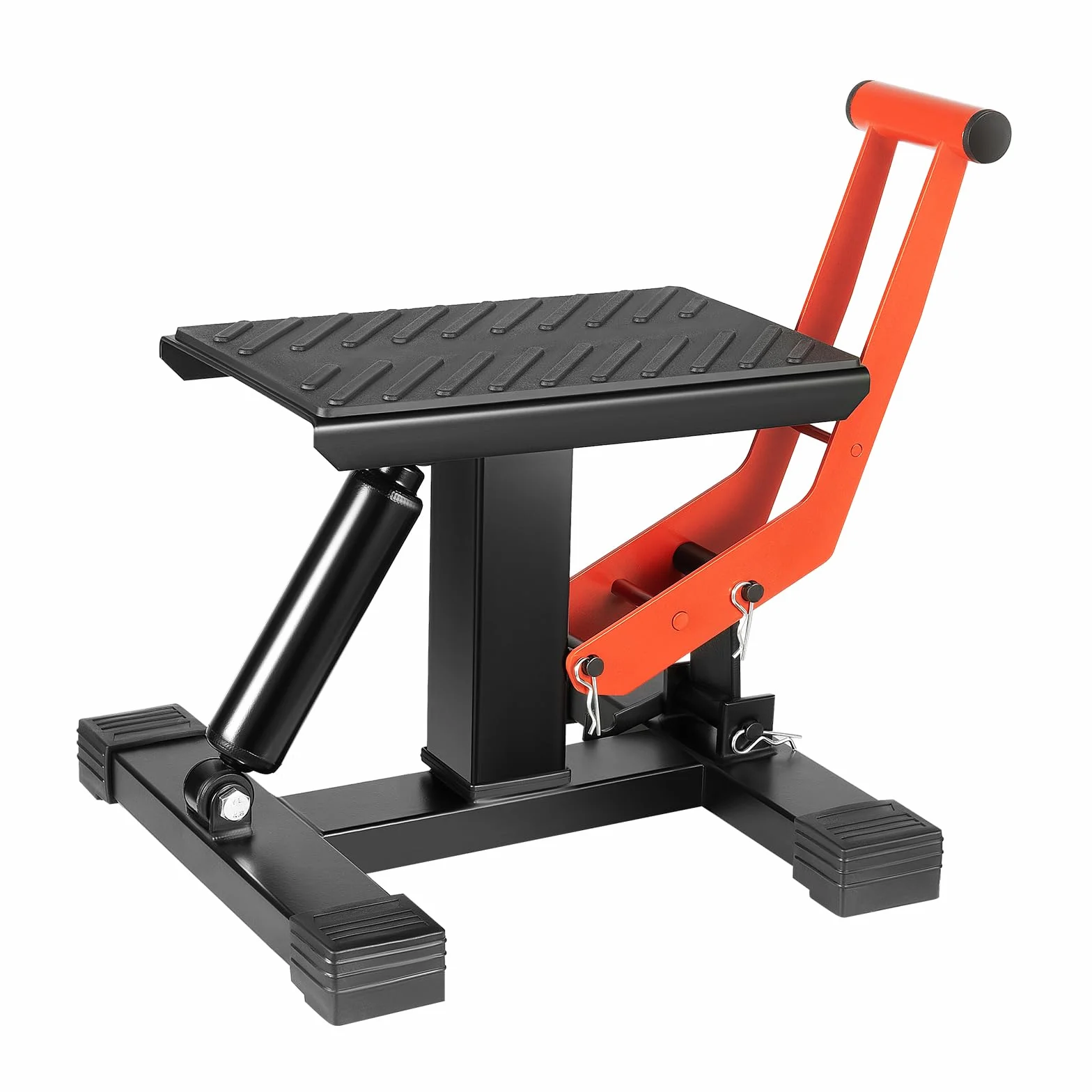 Soporte Elevador para Moto, Caballete Moto Enduro con Gato Hidráulico, Altura Ajustable 25-40 cm, Capacidad 200 kg, para Reparación, Mantenimiento y Accesorios de Motocross, 30x31 cm