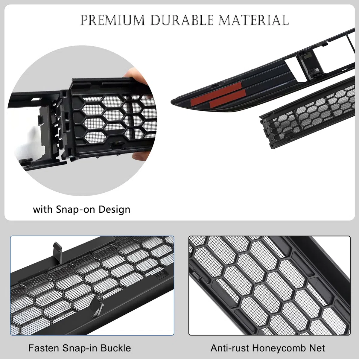 Arcoche Rejillas Frontales de Radiador Malla de Parrilla Frontal Para Tesla Model 3 2025 2024 Highland, Inserciones de Parrilla Delantera Cubierta Parrilla Delantera Para Model 3 Accesorios