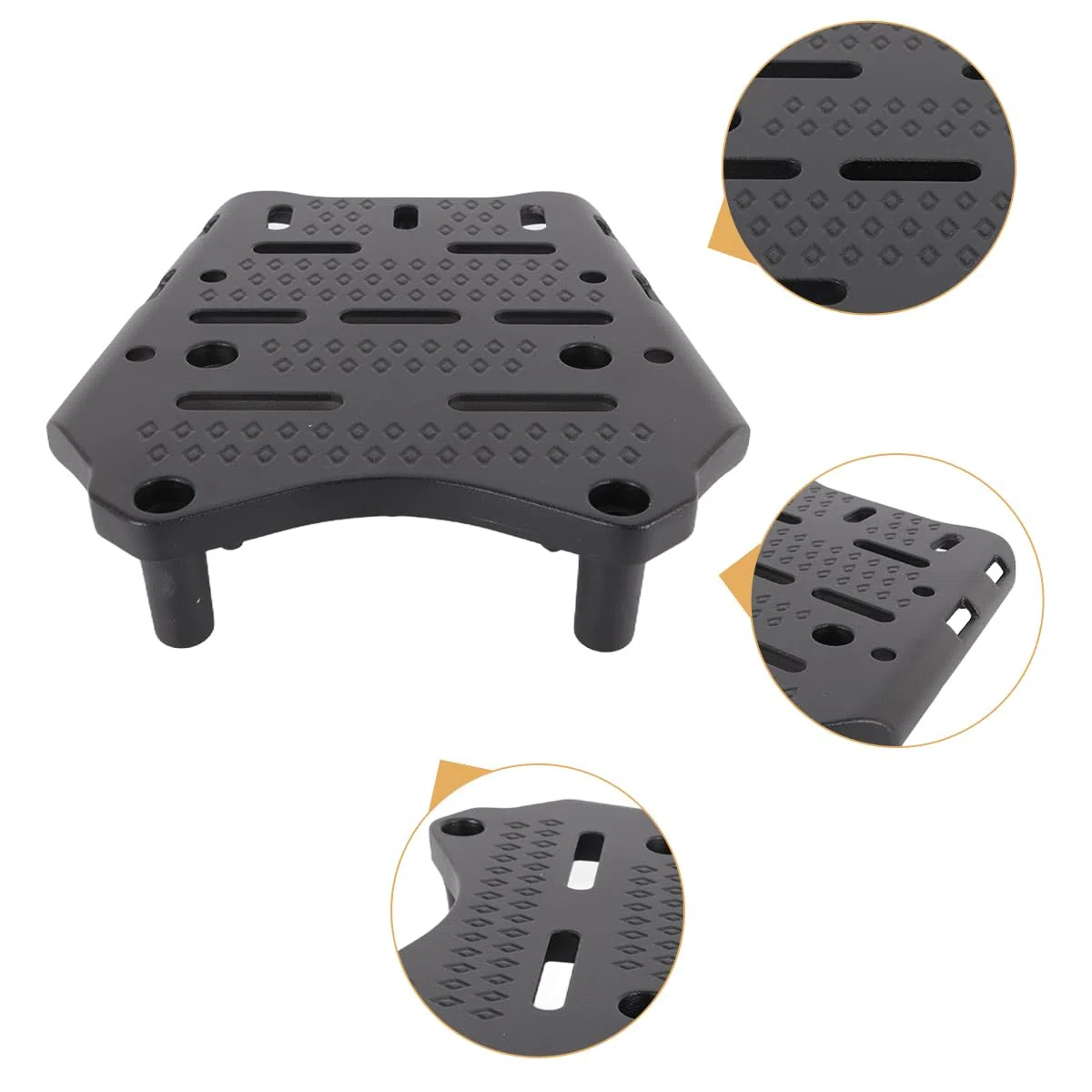 Portaequipajes trasero de aleación de aluminio para motocicleta PCX 125, 150 2014-2019, color negro