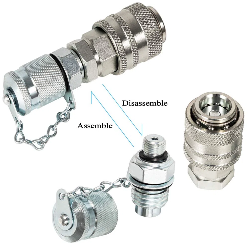 Kit de acoplamiento de prueba de presión hidráulica para acoplador Parker serie PD, para Caterpillar, para estuche, maquinaria de construcción de excavadoras
