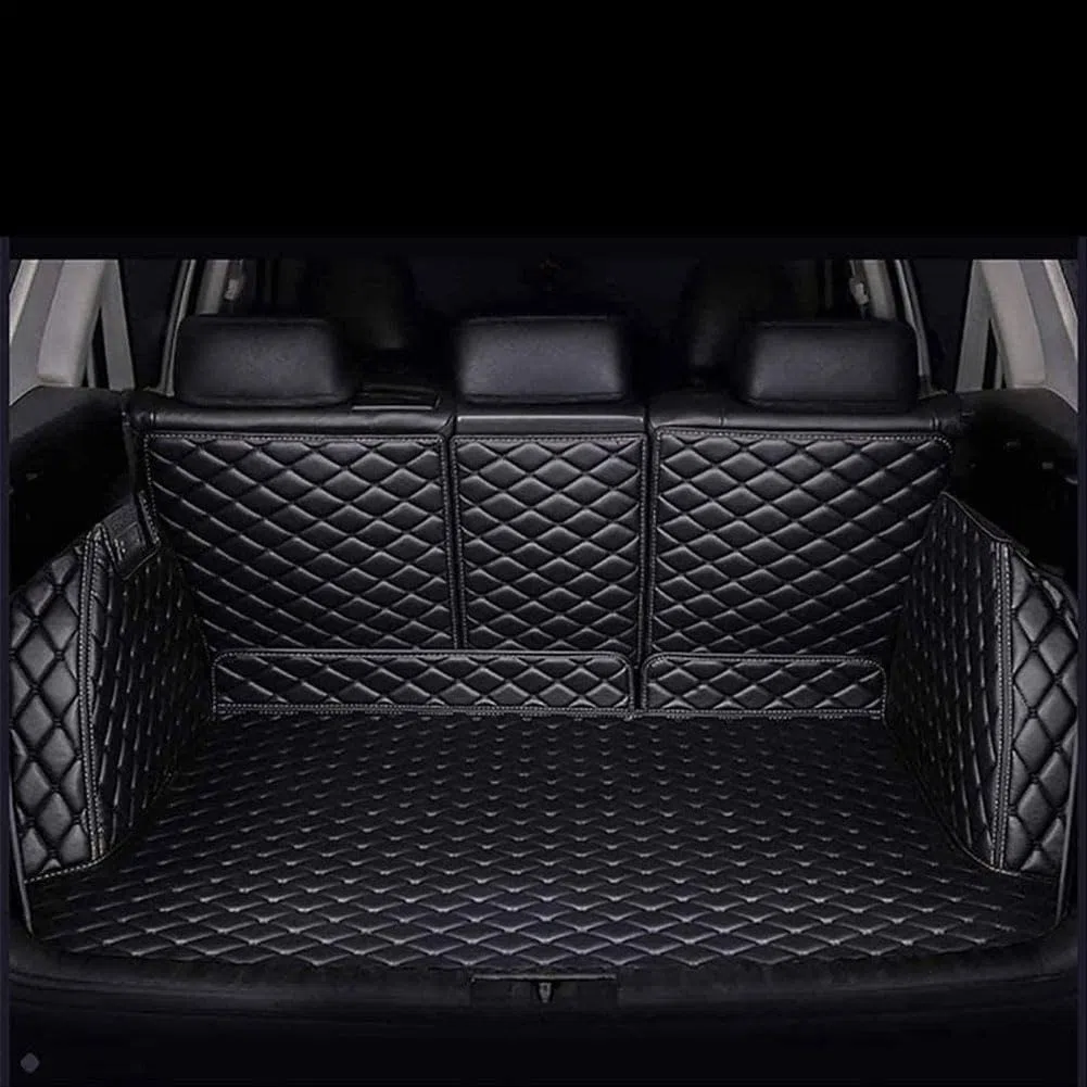 Coche Cuero Alfombrillas Maletero para Chery Omoda 5 C5 Fownix FX 2022-2025, Cobertura Completa Cubre Maletero Protector Alfombra Antideslizante Accesorios,D/Black