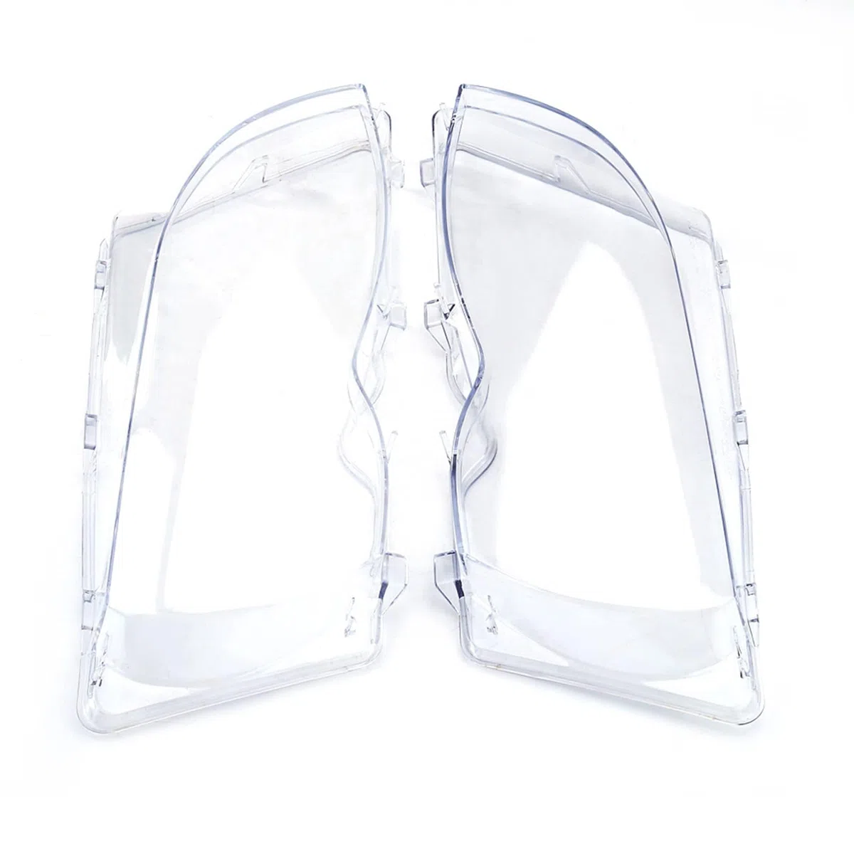 Ejoyous 1 Par de Cubiertas de Cristal para Faros Delanteros de Coche Izquierdo Y Derecho para E46 4D 320i/325i/325xi/330i/330xi 02-05 63126924043 63126924044