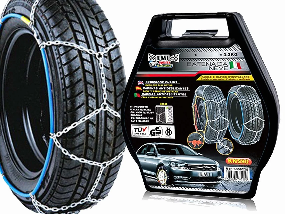 Cadenas de nieve 195/65R16 205/55R16, 205/60R16,215/55R16,225/50R16,225/45R17,235/40R17,215/40R18,225/40R18