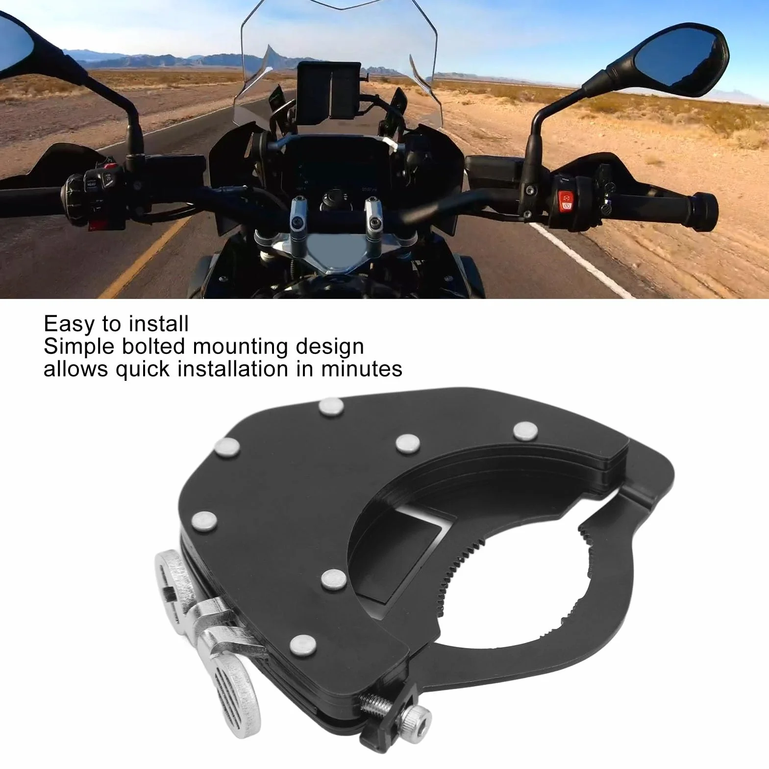 Cerradura Universal del Acelerador, Control de Crucero de la Motocicleta Kits de Bloqueo del Acelerador de la Motocicleta, Negro Abrazadera de Bloqueo de Asistencia, a Prueba