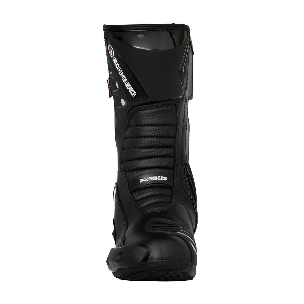 Bohmberg Botas de moto para hombre, deportivas, de piel, estables,protectores reforzados integrados, con protección en los tobillos, ergonómicas, botas moteras, biker, motorista - 42