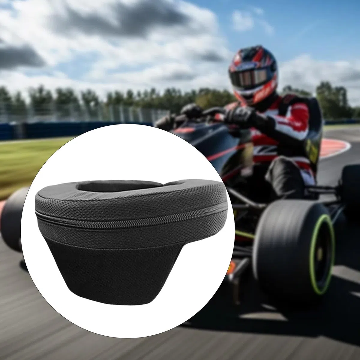 predolo Protector de Cuello Go con absorción de Impactos, Multifuncional, ergonómico, para Entrenamiento en Circuito de Juegos al Libre, Adulto Negro