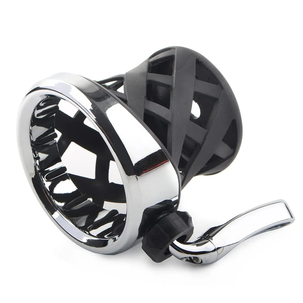 Soporte para bebidas montado en el manillar de motocicleta para Honda Goldwing GL1800 F6B 2001-2023 soporte de botella de retención (plateado)