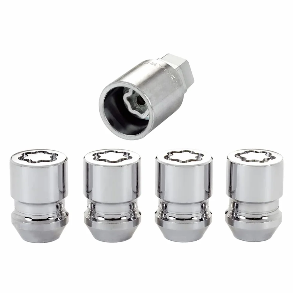 McGard 24214SU Standard - Tuercas antirrobo para ruedas (base cónica, M14 x 1,5, largo 39,7 mm, SW21)