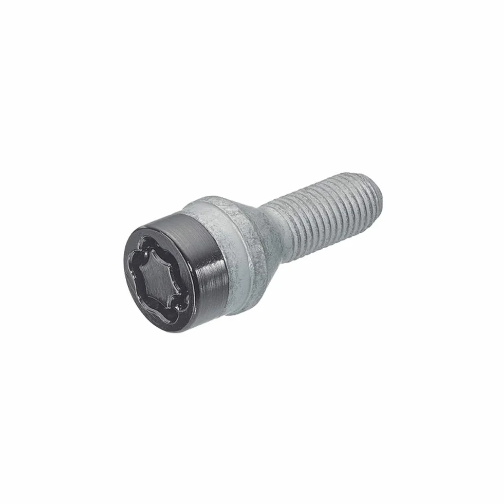 McGard 27184 SUB - Tornillos antirrobo para rueda (base cónica, M14 x 1,5, longitud del vástago 24 mm, SW17), color negro