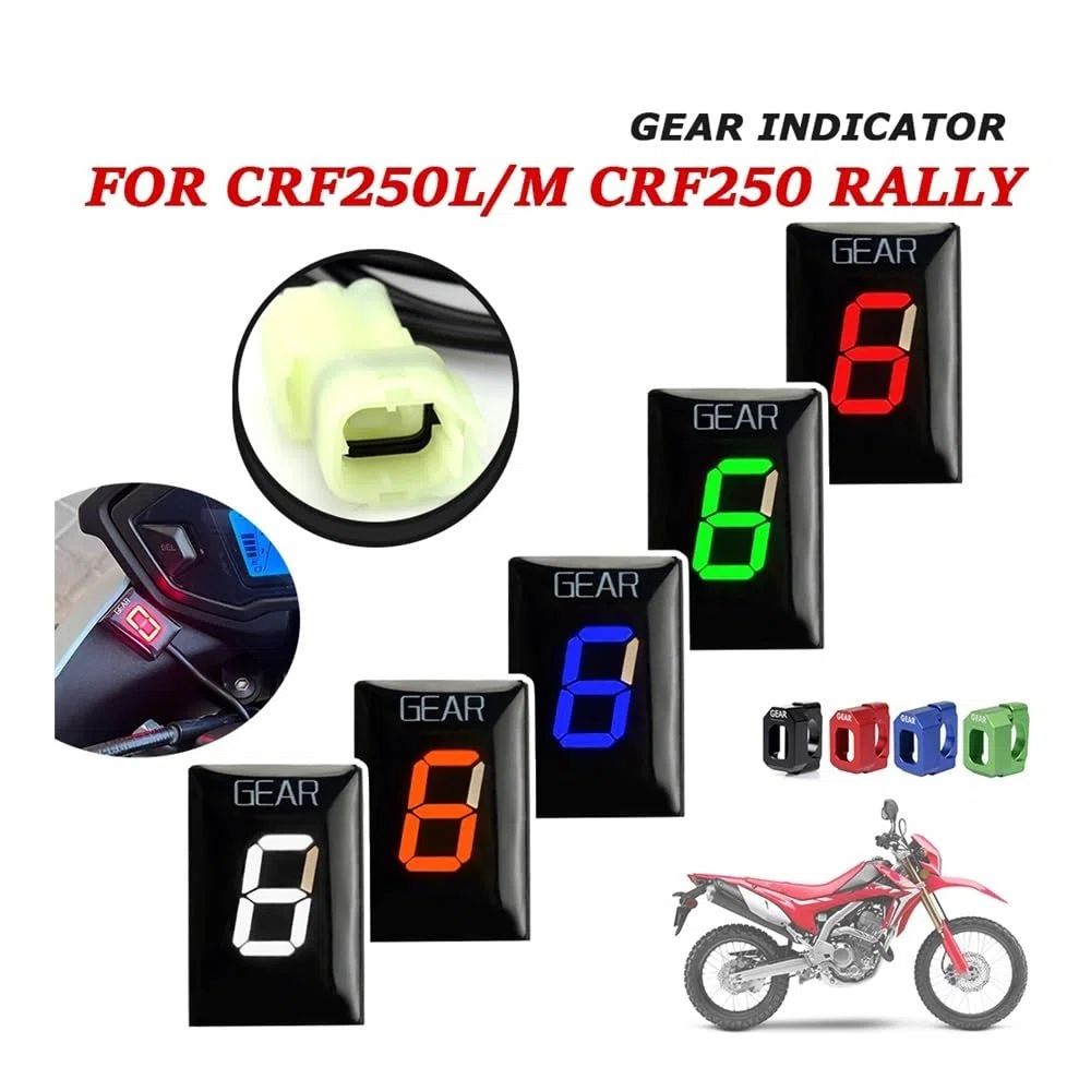 Indicador Marchas Indicador De Marchas para Accesorios De Motocicleta, Medidor De Velocidad con Montaje Directo De La ECU para Ho&nd&a CRF250 Rally CRF 250 LM CRF250L