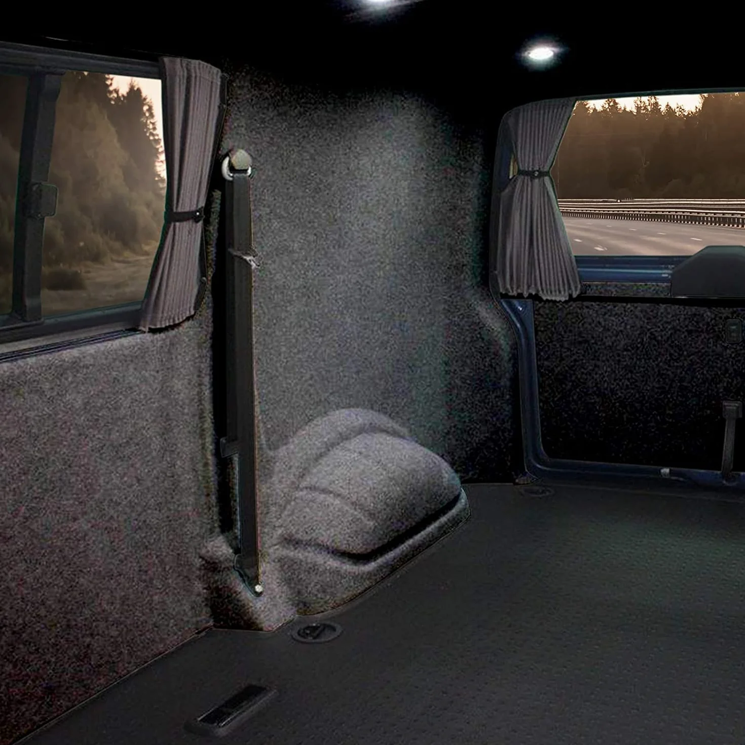 KARAT Tela de fieltro punzonado Superflex – Tela de fieltro – venta por metros – tela de revestimiento interior (negro, 200 x 250 cm)