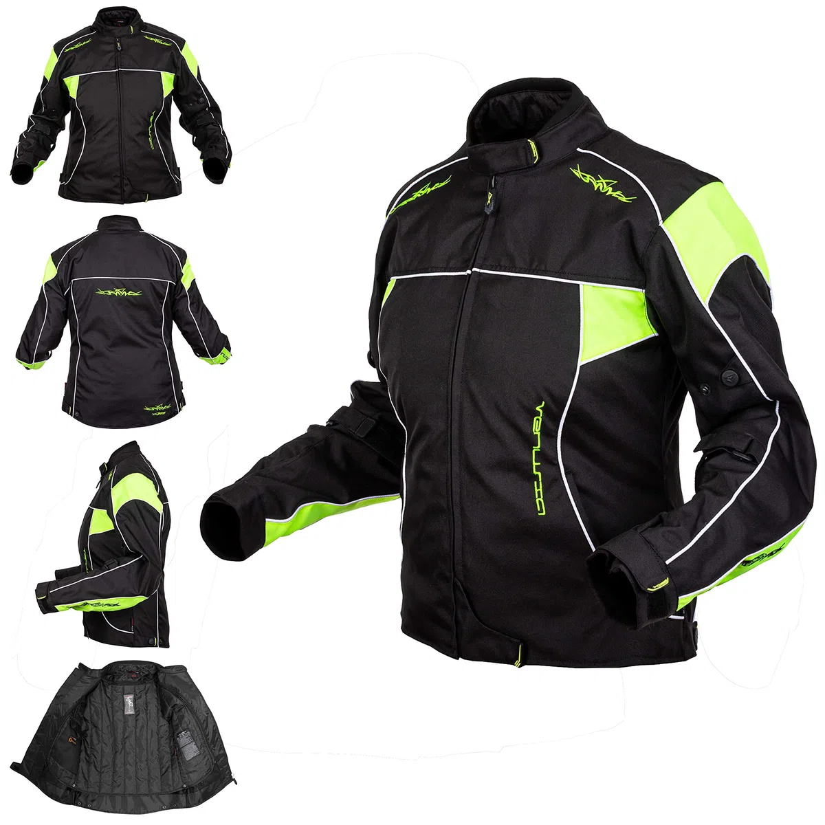 A-pro Scooters Chaqueta Señora Moto protectores CE Mujeres extraíble térmica