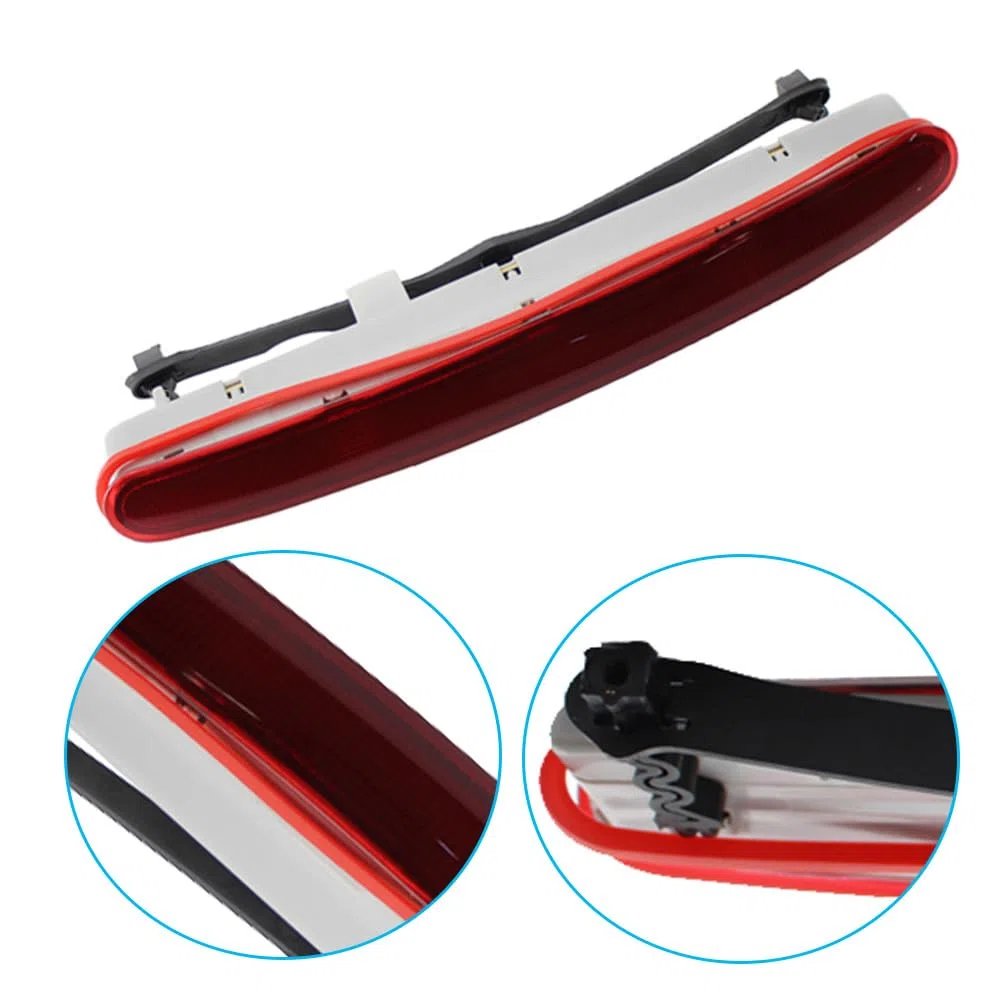 Riloer Luz trasera de freno de montaje alto Third, compatible con Volkswagen Beetle Sedán 1998-2010 1C0945097E 1C0 945 097 E 1C0945097A 1C0945097B, color rojo