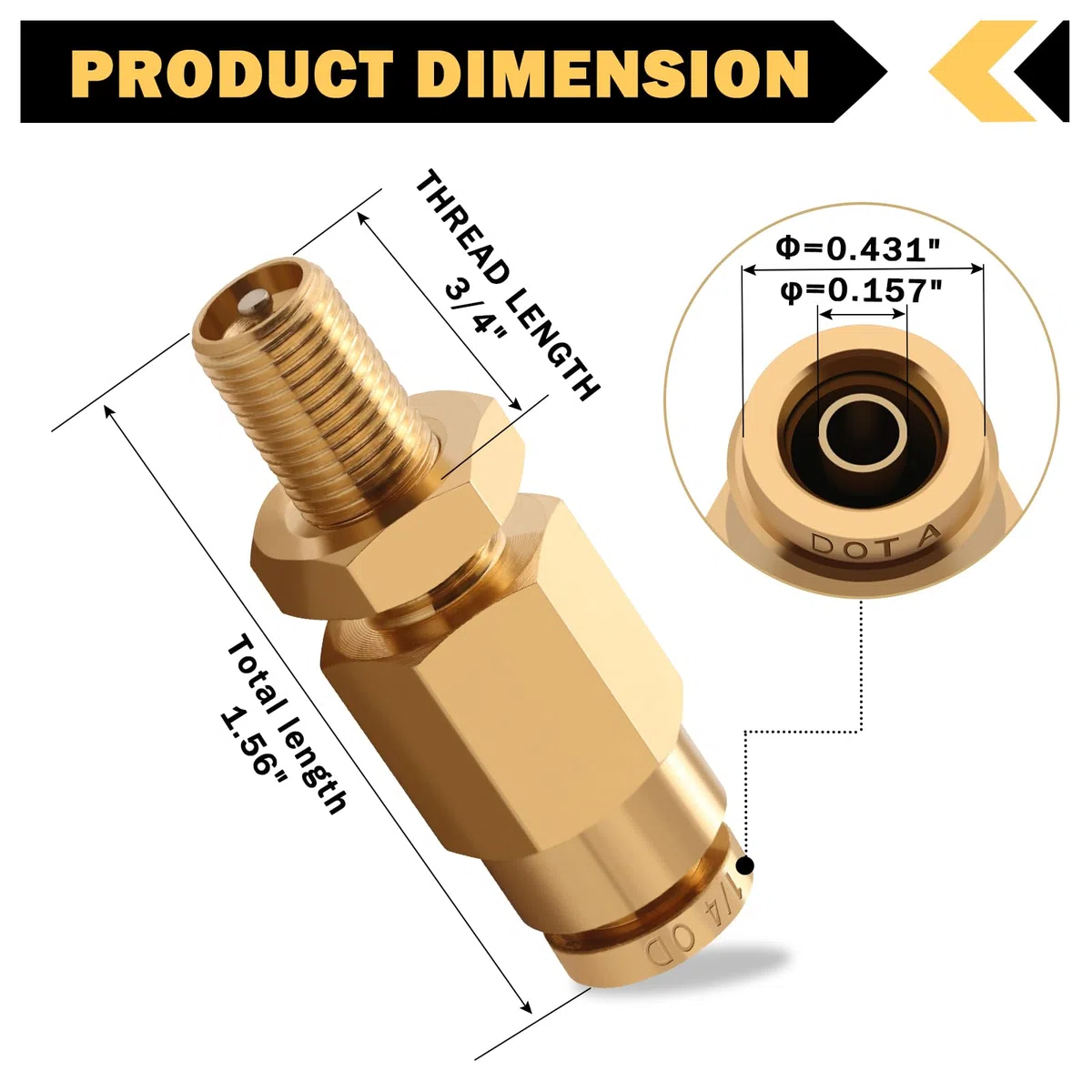 Cheemuii 4 válvulas Schrader de inflado de 1/4 pulgadas con empuje para conectar tubos de línea de aire OD de 1/4 pulgadas y suspensión de resorte de aire para semirremolque, tractor