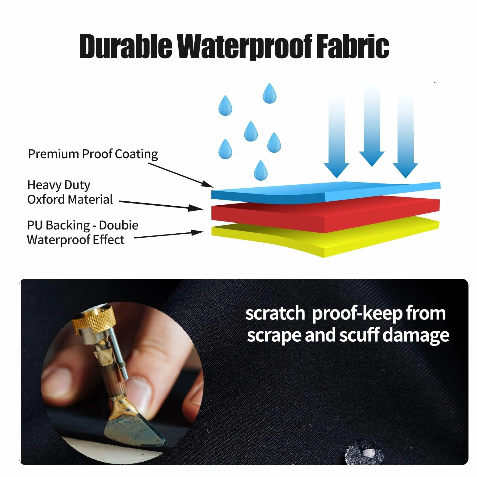 Juego de 4 fundas para neumáticos, fundas impermeables para exteriores en color negro, protectores de neumáticos anti-UV, nieve, sol y lluvia, para RV, caravanas, camiones, remolques, cámpers (para