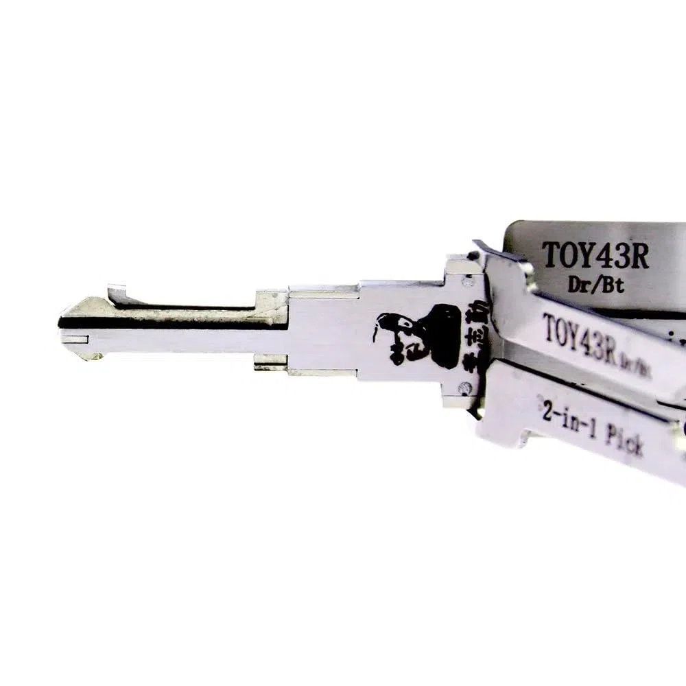 LiShi TOY43R 2 en 1 ganzúa y decodificador para coche, lector de llaves de coche, herramientas profesionales de cerrajero, ganzúas de bloqueo automático