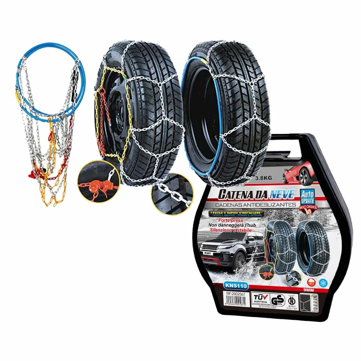Catena da Neve 225 60 R16, 215 60 R17, 235 50 R17, 245 45 R17, 255 40 R17, 245 40 R18