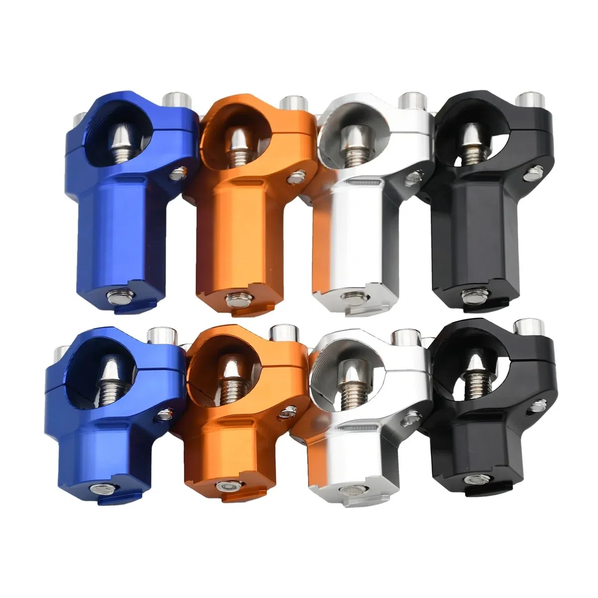 Motocicletas Manillar Extensor Compatible con SXF XC XCF XCW SX EXC 125-530 Adventure 1290 1190 1090 890 790 690, Soporte de Abrazadera para Manillar Elevador Motocicleta CNC(Black Increased)