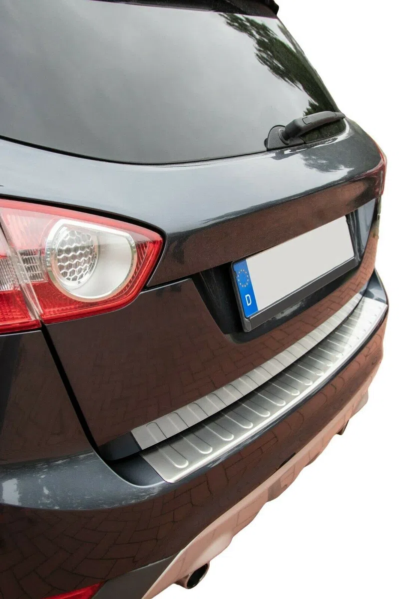 Recambo | Protector de Parachoques trasero | Compatible con Ford KUGA I | 2008-2012 | Acero Inoxidable Mate | Protección borde de carga