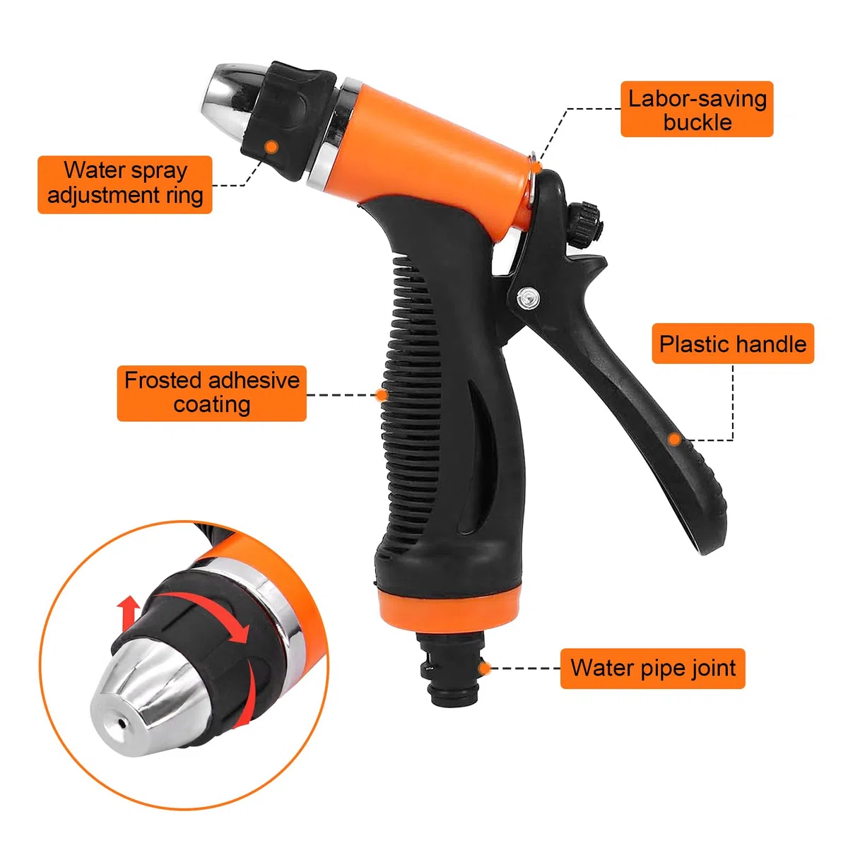 Kit de Lavadora de Coche Portátil, Bomba de Agua Eléctrica de Alta Presión, 12V, Autocebante para Limpieza de Automóviles