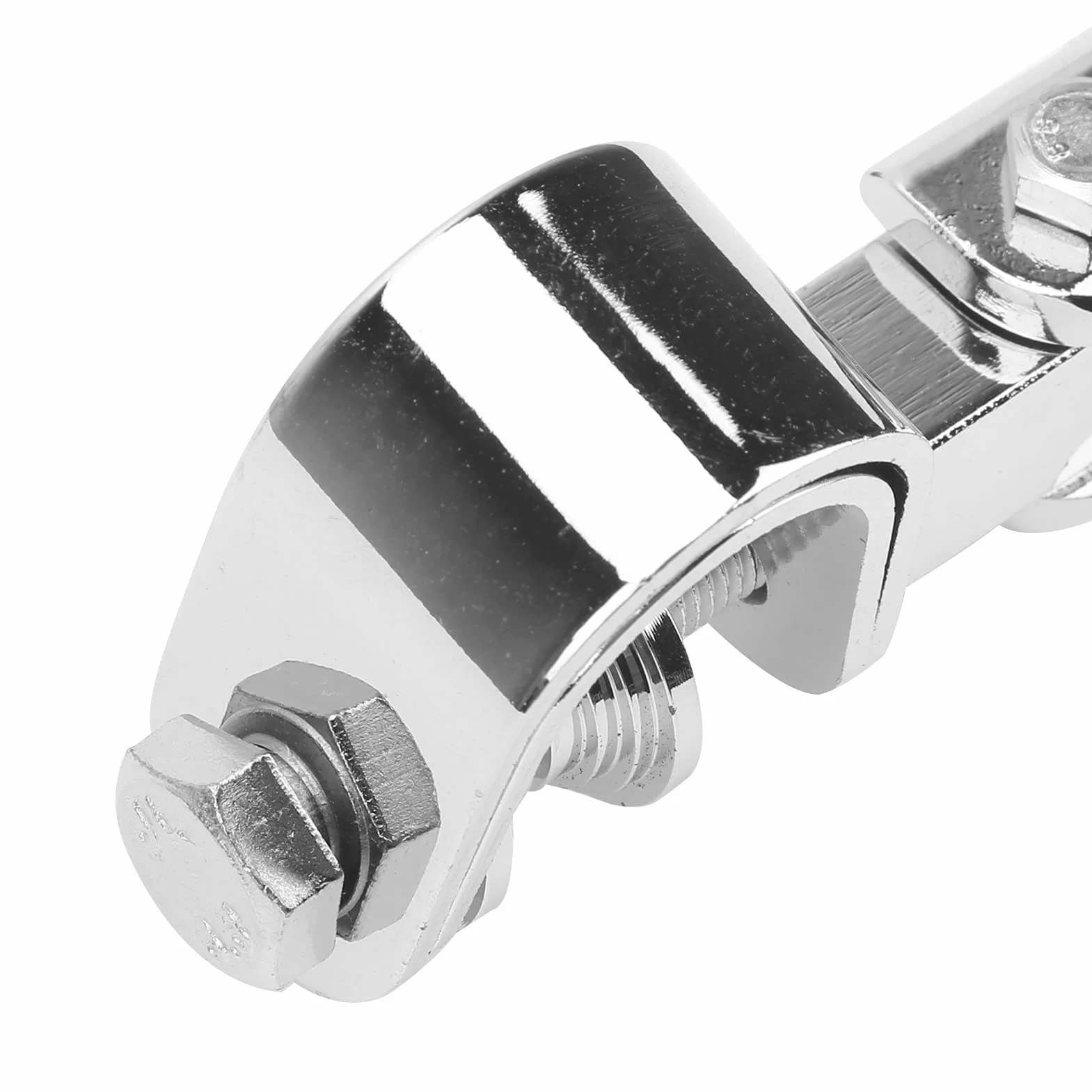Estribos para Moto, Akozon 1 Par Soporte para Reposapiés de Abrazadera de Pedal de Motocicleta Partes de Motocicleta para Protector de Barra de Choque de Motor de 1 Pulg.(Color Acero Inoxidable)
