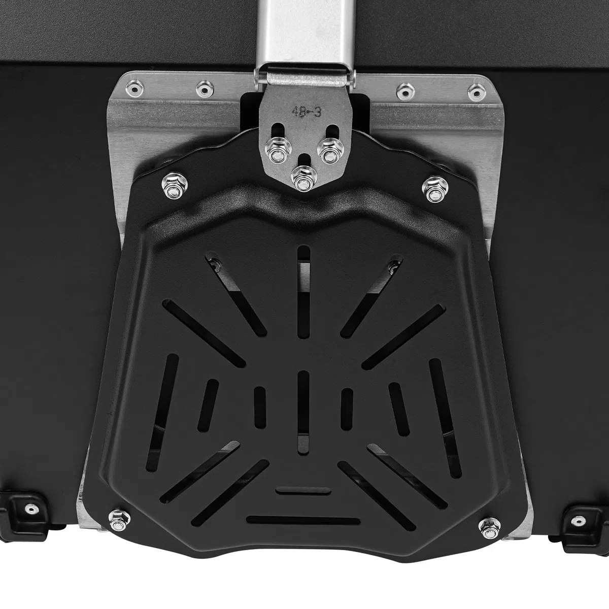 55L Estuche Superior Impermeable para Motocicleta, Caja Trasera Universal de Aleación de Aluminio con Cerradura y 2 Llaves, Maleta de Equipaje para Motocicleta y Scooter