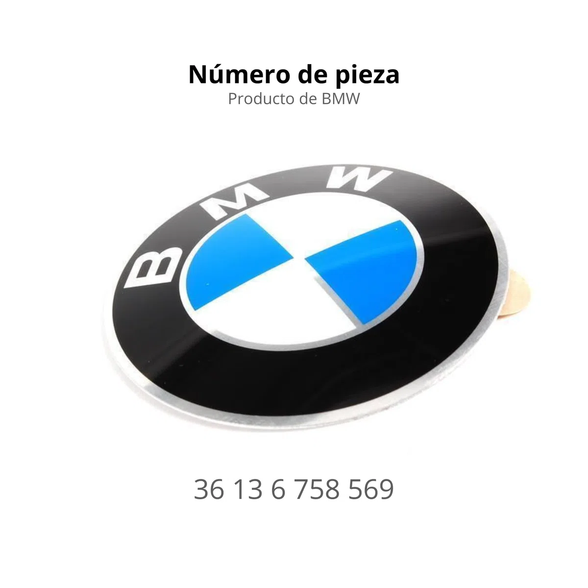 4 BMW OEM rueda tapacubos emblema adhesivo 70 mm