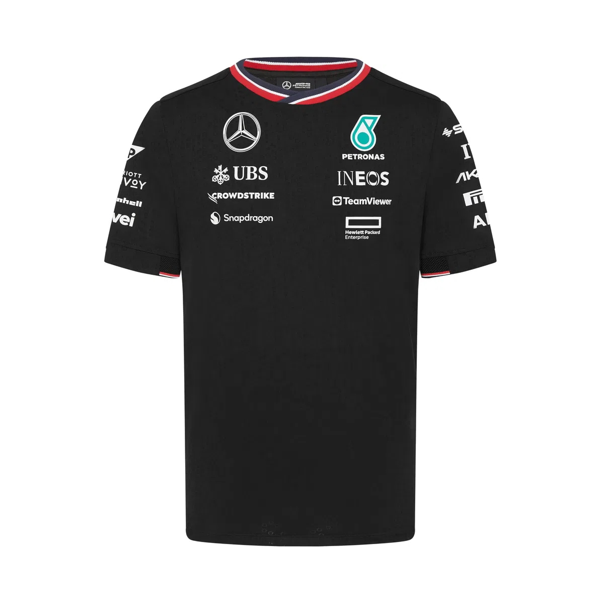 Mercedes AMG Petronas Camiseta Equipo Hombre F1 2024 - Negro - Tamaño: L