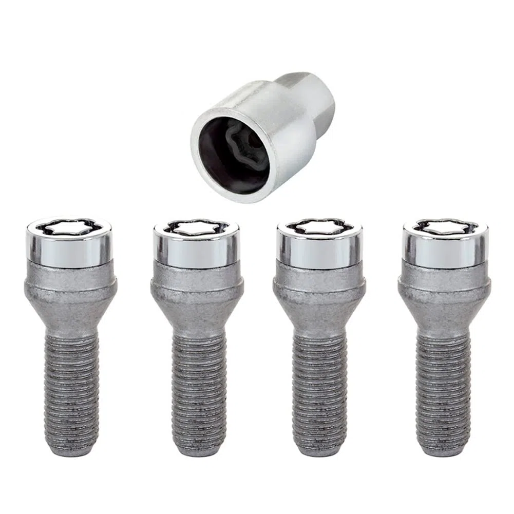 McGard 27181SU Standard - Tornillos antirrobo para ruedas (base cónica, M14 x 1,50, longitud del vástago 30,0 mm, SW17)