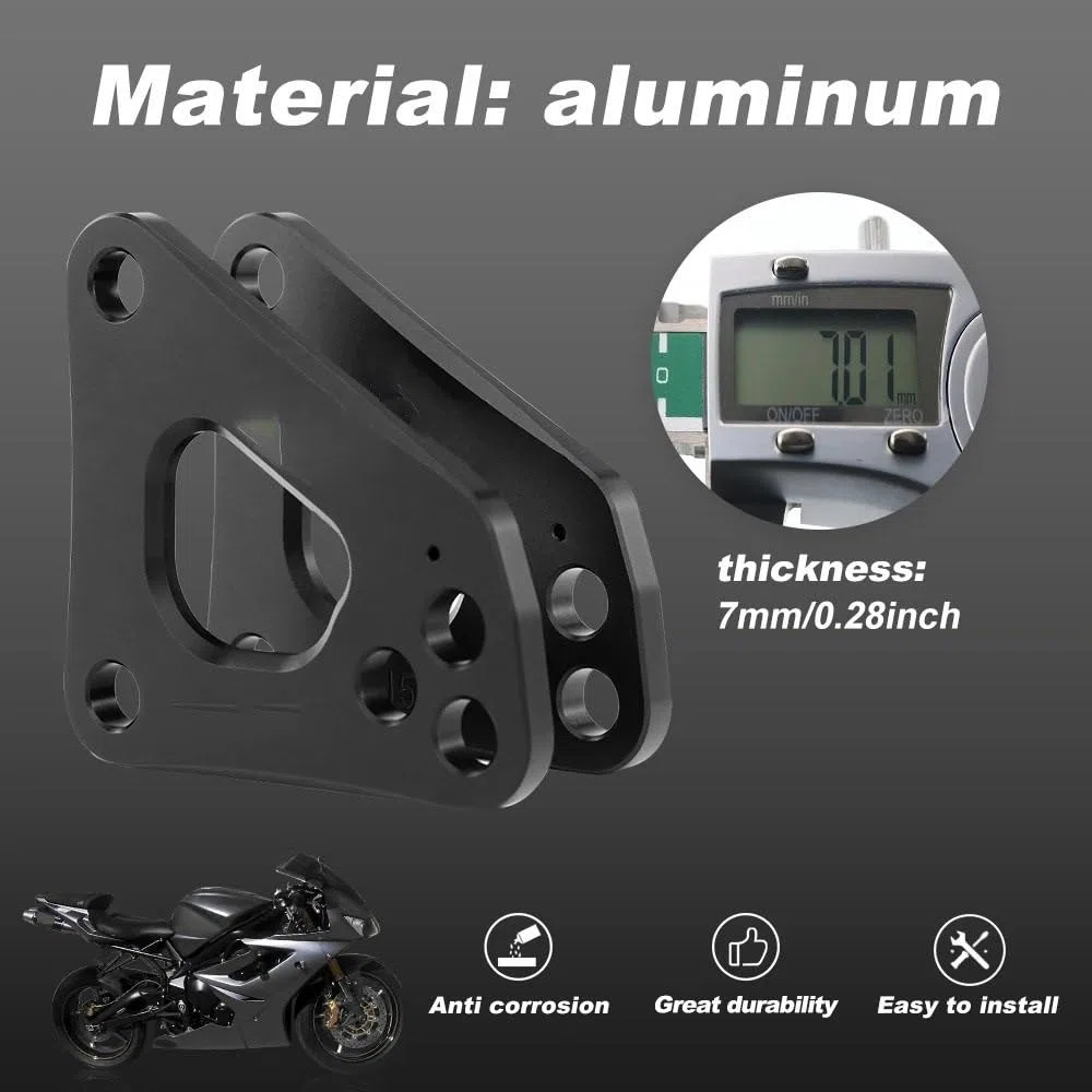 Bieletas de Descenso Ajuste para Triumph Daytona 675 R 2006-2016 Ajuste para Street Triple 675 R Link Trasero Ajustable Enlaces de Descenso Drop Bieletas Descenso Trasero