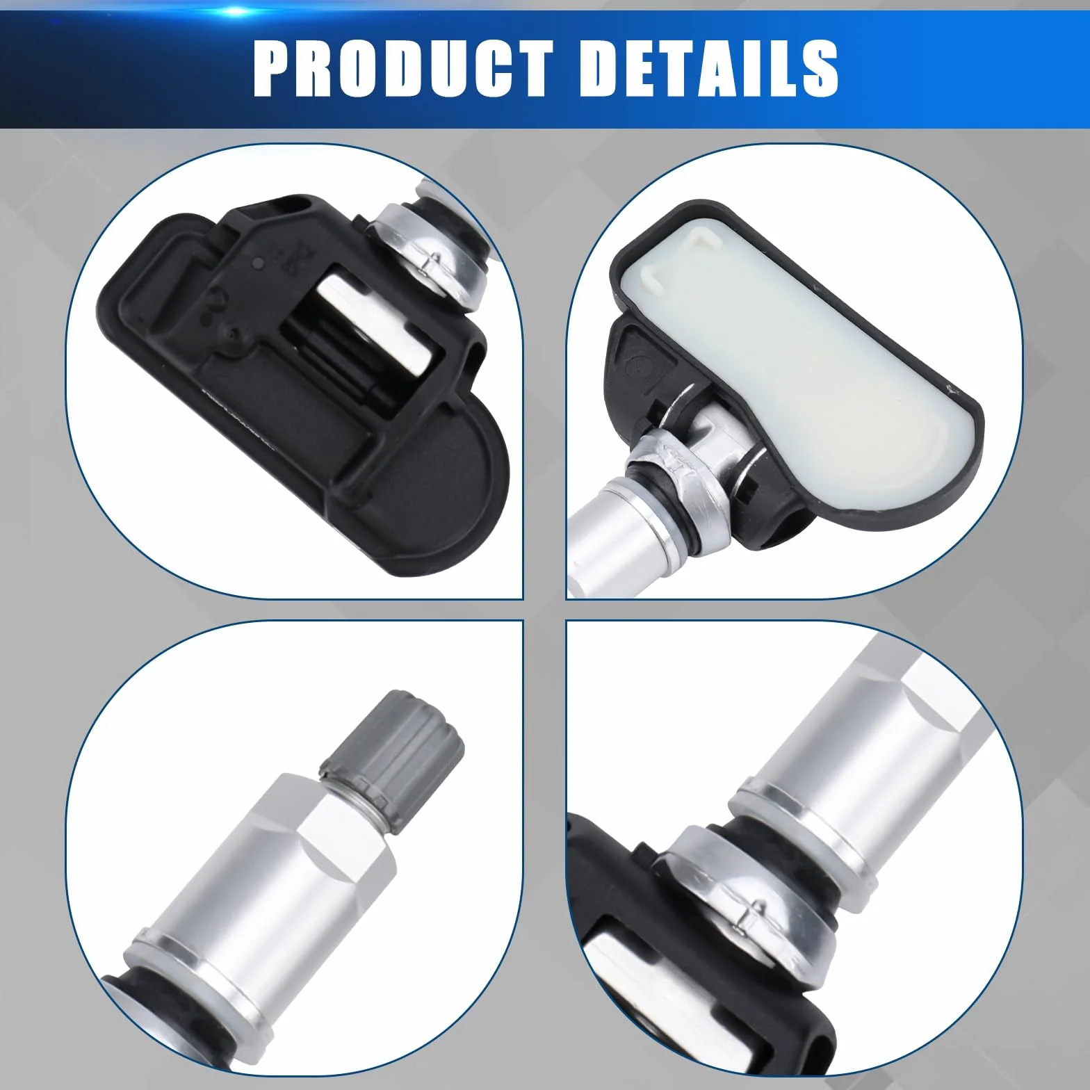 Sensor de Presión de Neumáticos Compatible con Mercedes-Benz C/CLA/GLC/CLS/E/S/Classe GLE W176 W205 C207 W212 RDKS TPMS Compatible con GLCES Classe A B C GL GLA GLK MR 2007-2015 A0009050030
