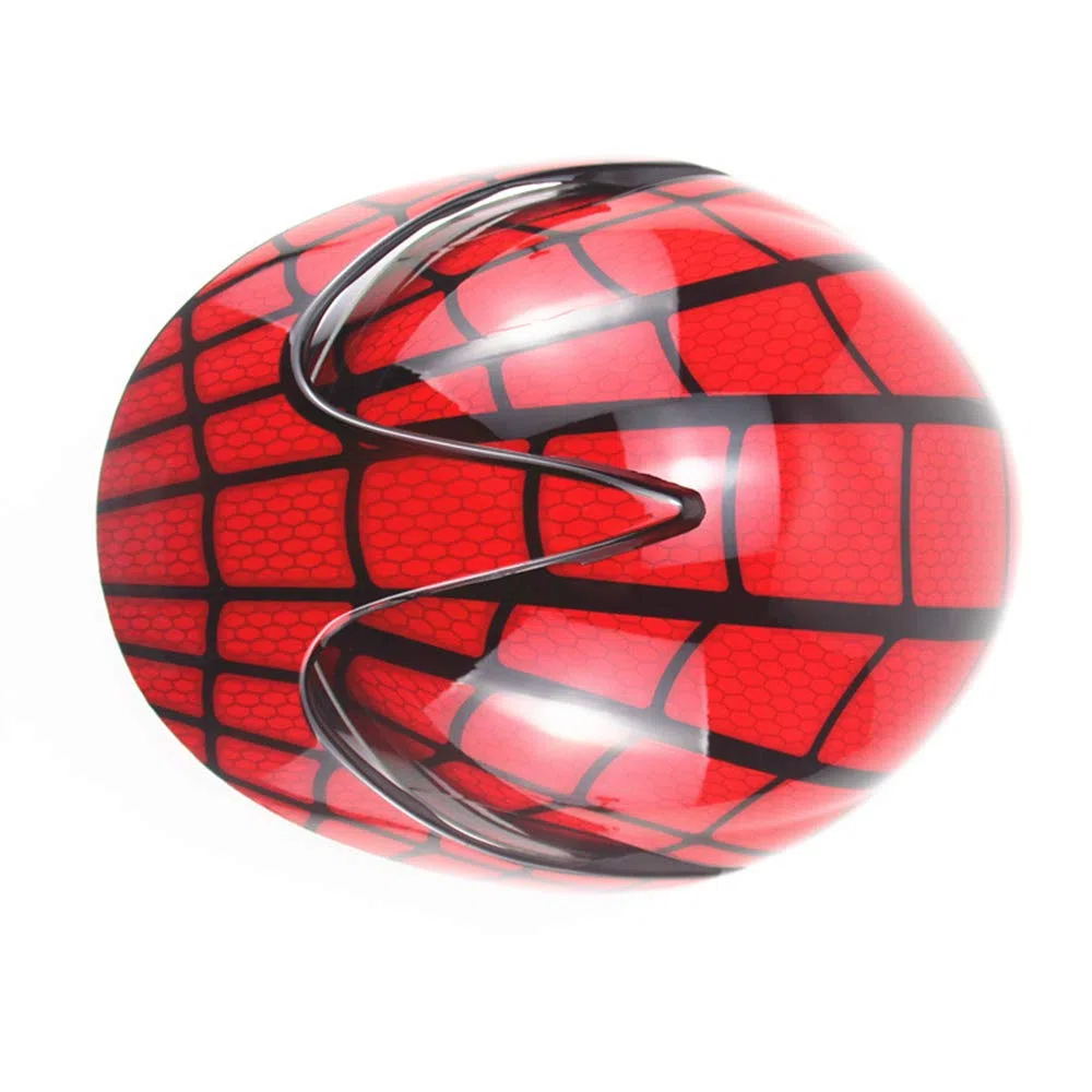 Casco de motocross para niños, casco de motocicleta para niños, niños y niñas, bicicleta, scooter, deportes al aire libre, visor de sol, regalo, por 3-10 años, 48 ​​~ 52 cm, brillante web,Rojo