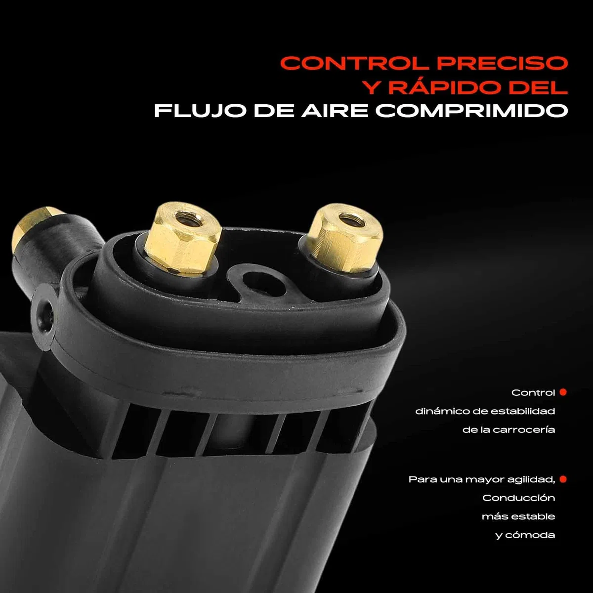 Frankberg Unidad de válvulas Suspensión neumática Bloque de válvulas 3-Polos Compatible con Viano W639 3.0L 2003-2025 Vito Bus W639 Electric 2003-2014 Replace# A6393280030