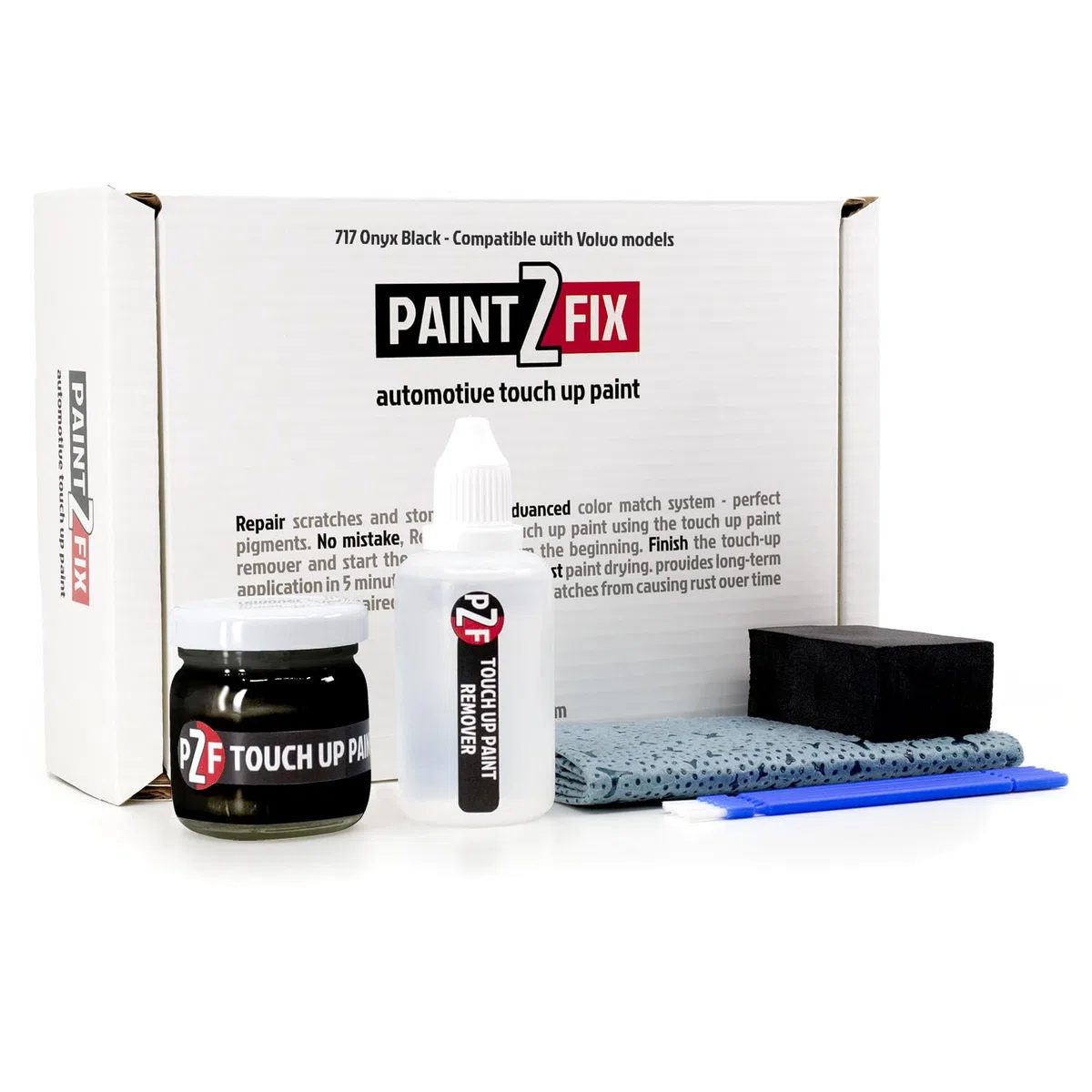 PAINT2FIX 717 Onyx Black Kit de pintura de retoque y reparación de arañazos para Volvo