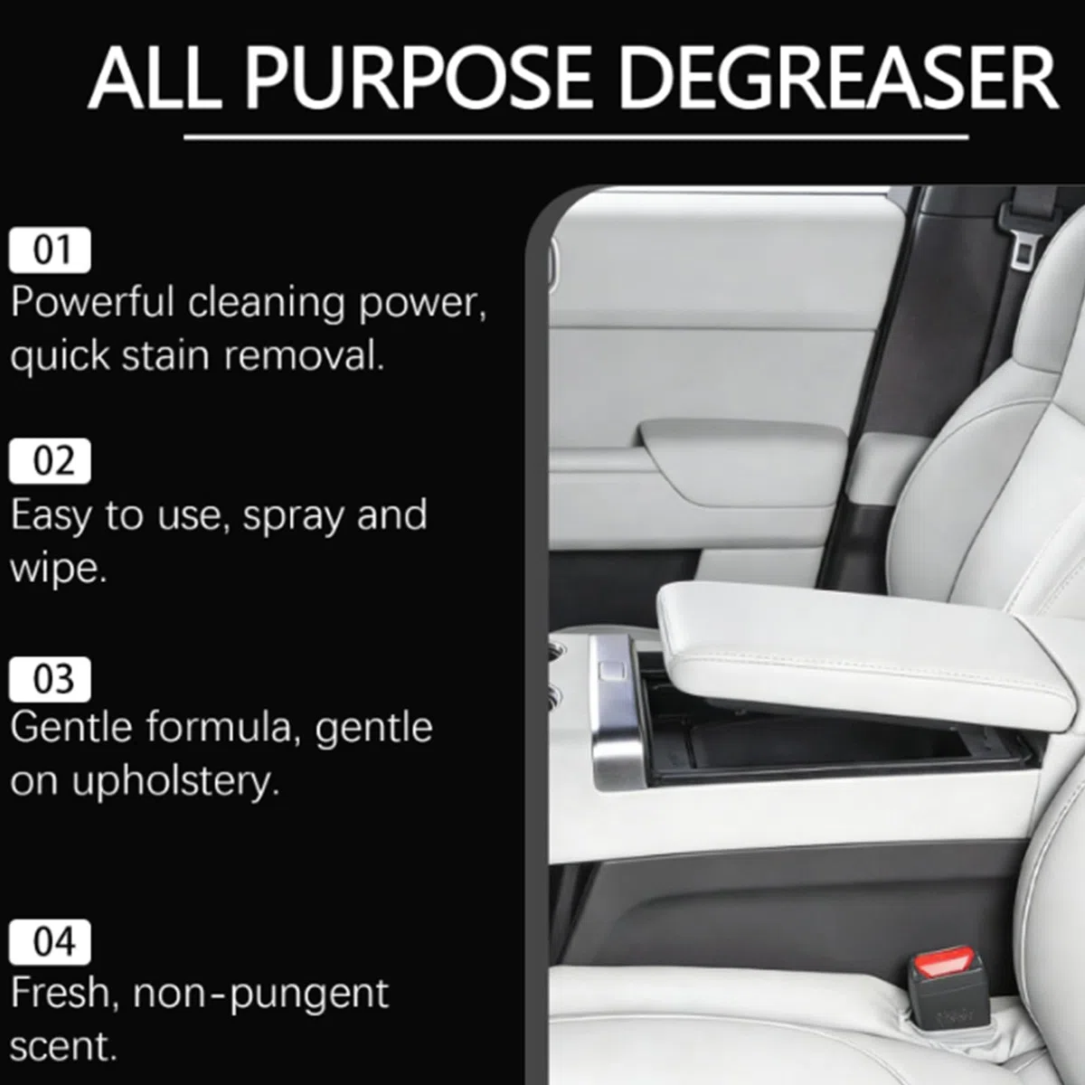 All Purpose Degreaser-All Purpose Cleaner for Car and House Lemon Scent Heavy-Duty Cleaning Spray Quick Stain Removal (2pcs)