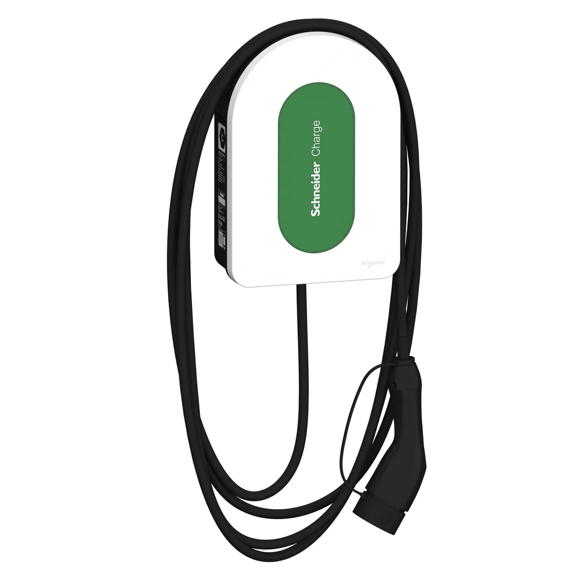 Schneider Electric Smart Wallbox Schneider Charge 11kW, Columna de Carga para Coche eléctrico, Cable T2 de 7 m, detección de 6 mA, Control de aplicación, Interior y Exterior
