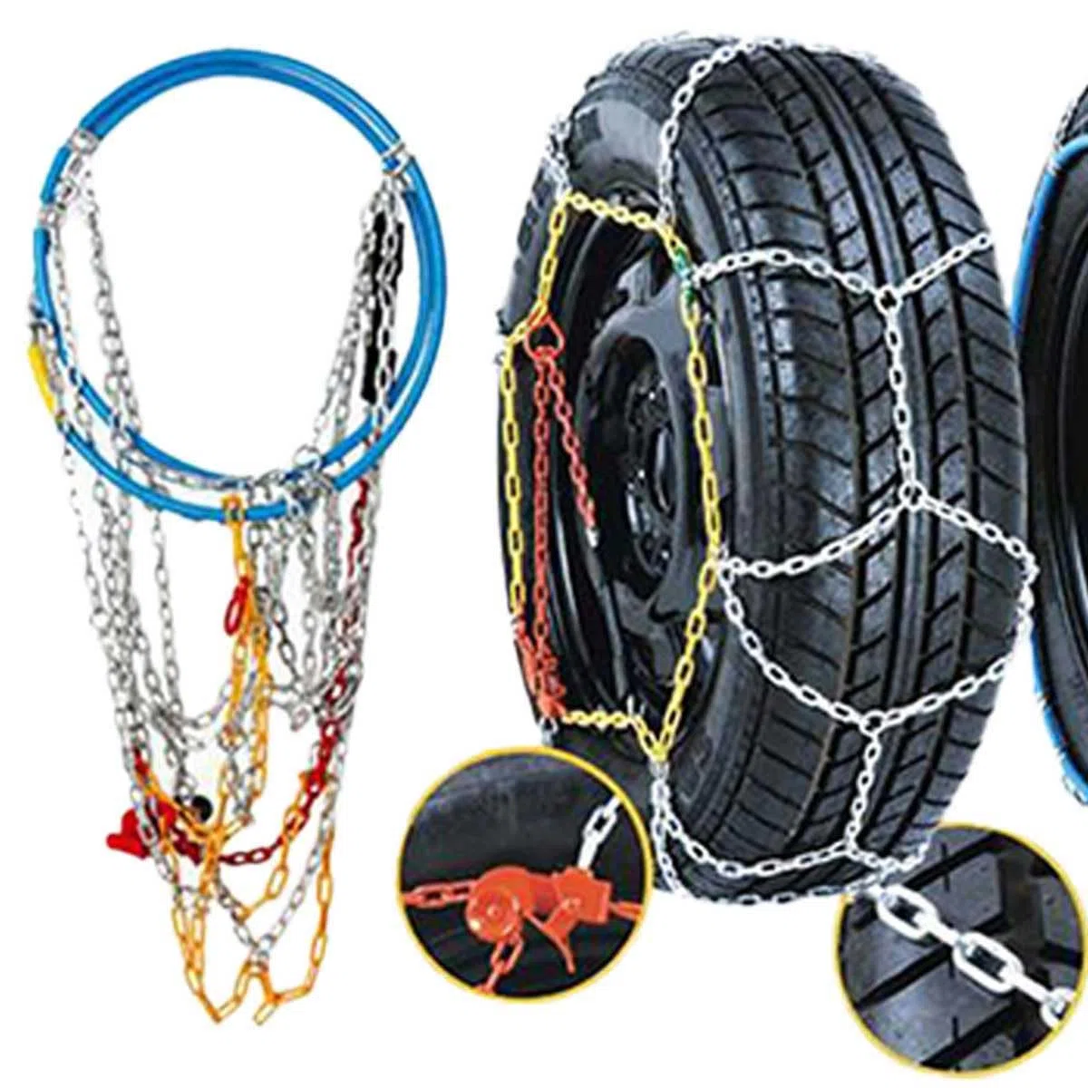 Cadenas de nieve 195/80R15 205/70R15, 215/65R15,215/70R15,225/60R15,225/65R15,230/60R15,235/55R15,235/60R15,205/65R16,215/60R16.215/65R16