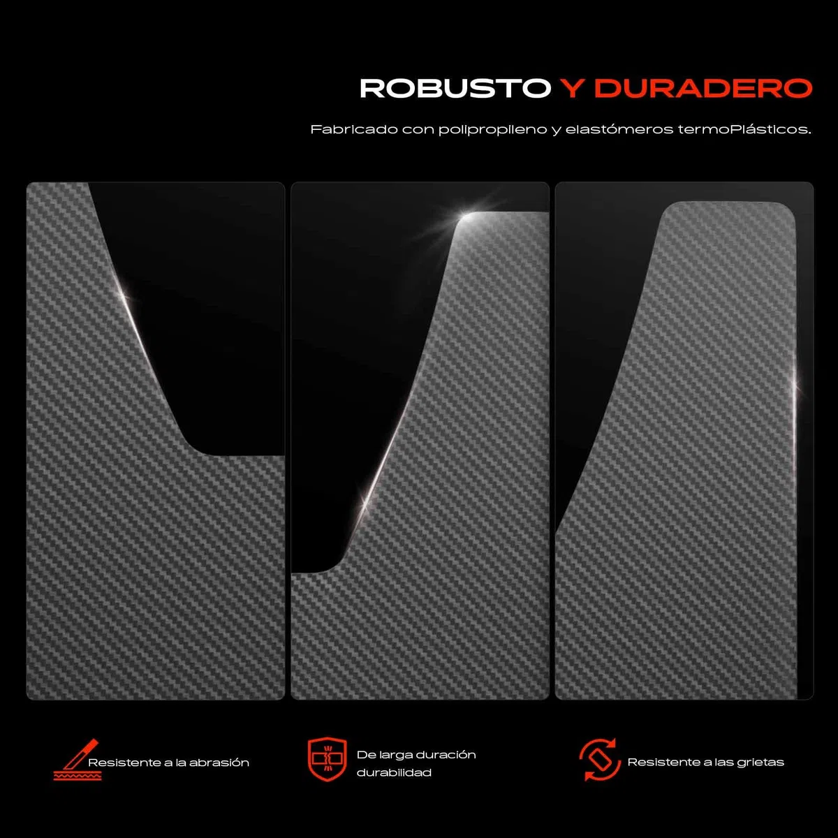 Frankberg 4X Guardabarros Universal Auto contra Salpicaduras recortables Delanteros y Traseros compatibles con Cabrio MPV Pick-ups Berlina Touring SUV Compacto Coupés y Camiones Negros 358 x 208 mm
