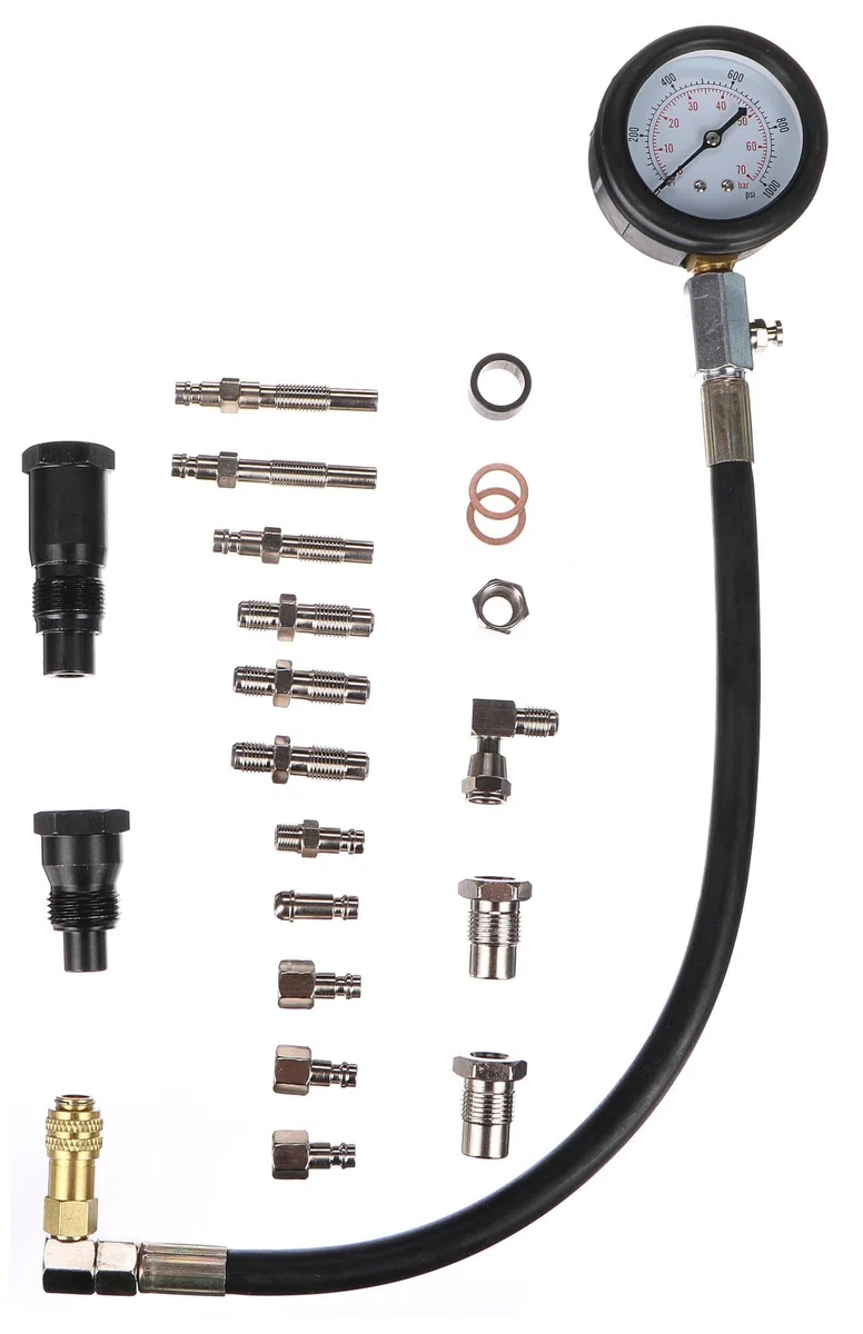 MECHANIC ENGINE TESTER 21 | Comprobador de compresión para motor diésel | 21 unidades | 0-1000 PSI